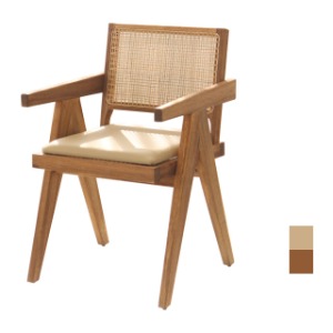 [CEN-168] 원목 라탄 카페 의자