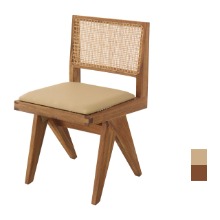 [CEN-166] 원목 라탄 카페 의자