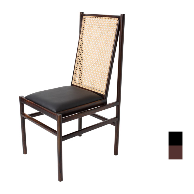 [CEN-065] 원목 장미 라탄 의자