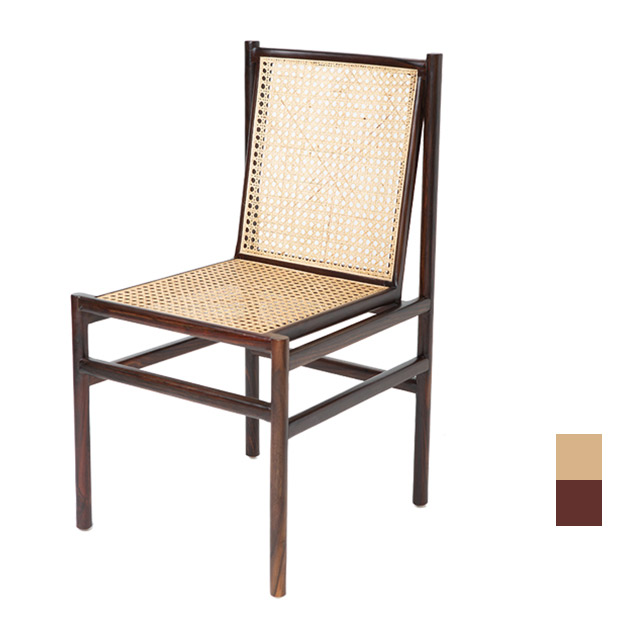 [CEN-058] 원목 장미 라탄 의자