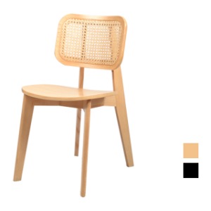 [CHA-125] 원목 라탄 카페 의자